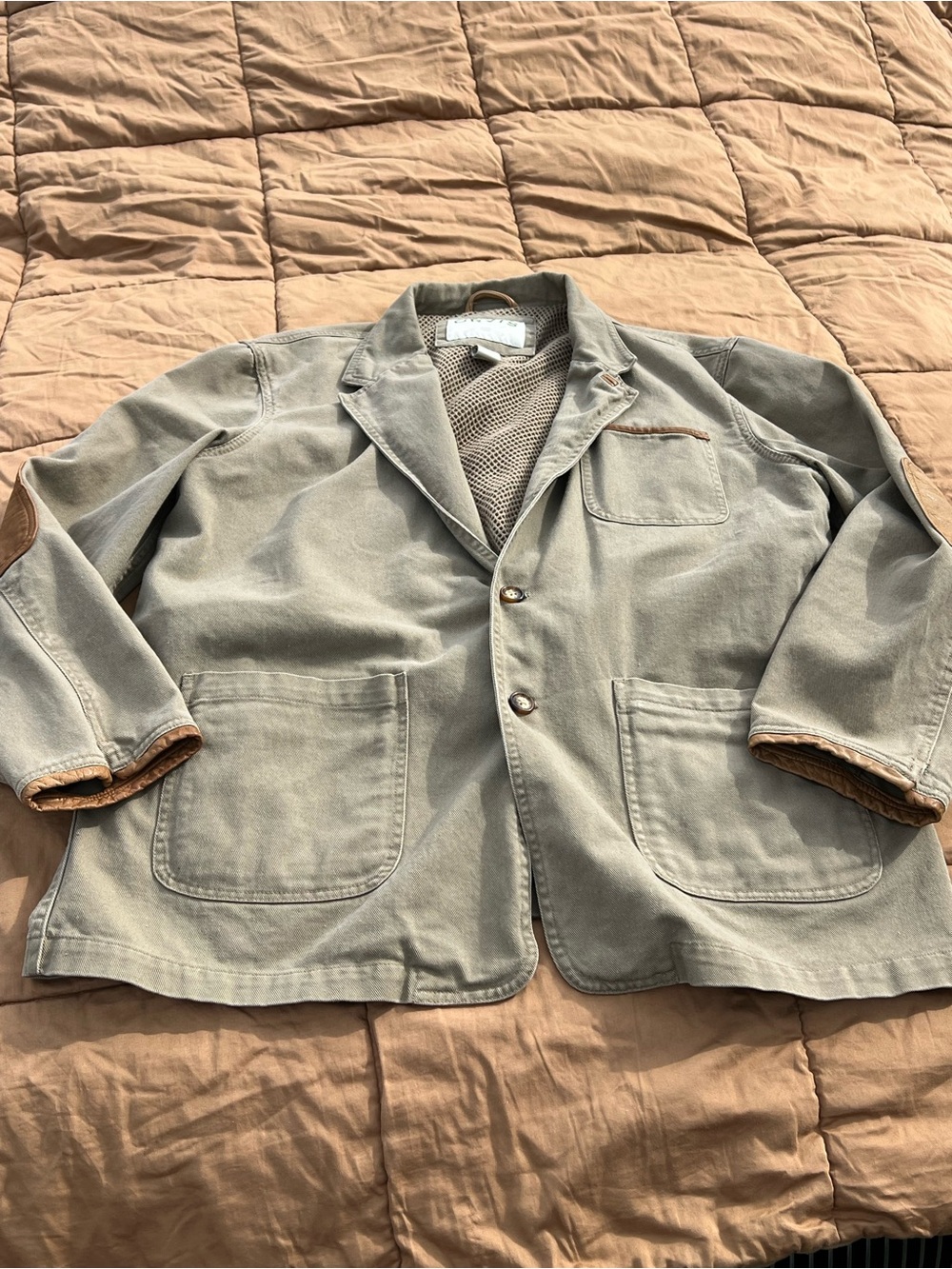 Vintage Orvis Zambezi Jacket  46 Large Hunting Safari Chore Field Coat Khaki